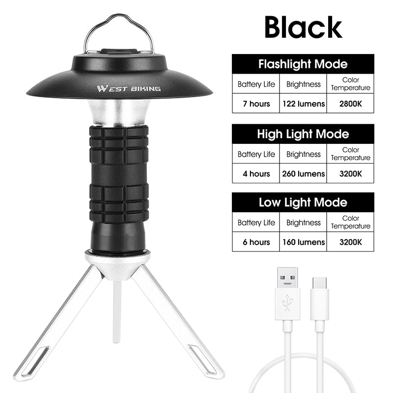 Portable, Rechargeable Camping Lantern w/ 3 modes