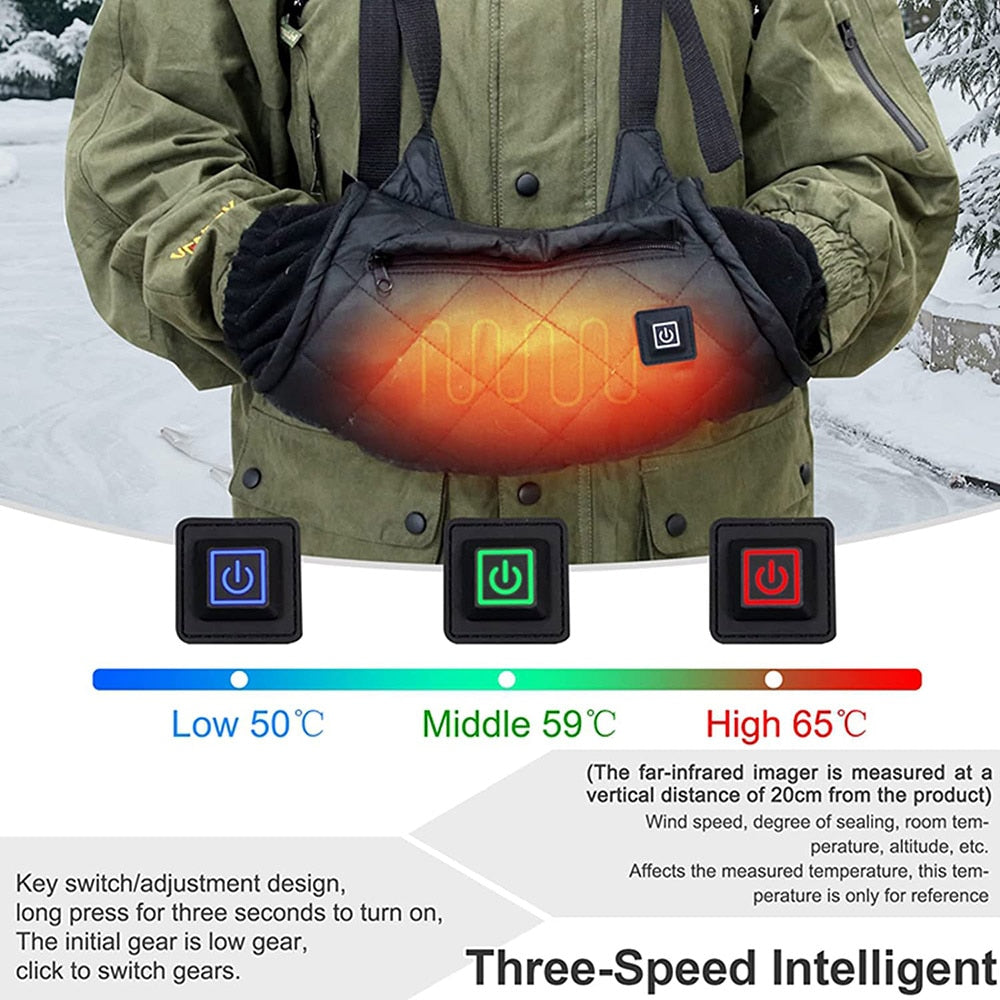 Waterproof, Rechargeable Hand Warmer Pouch - 3 Modes