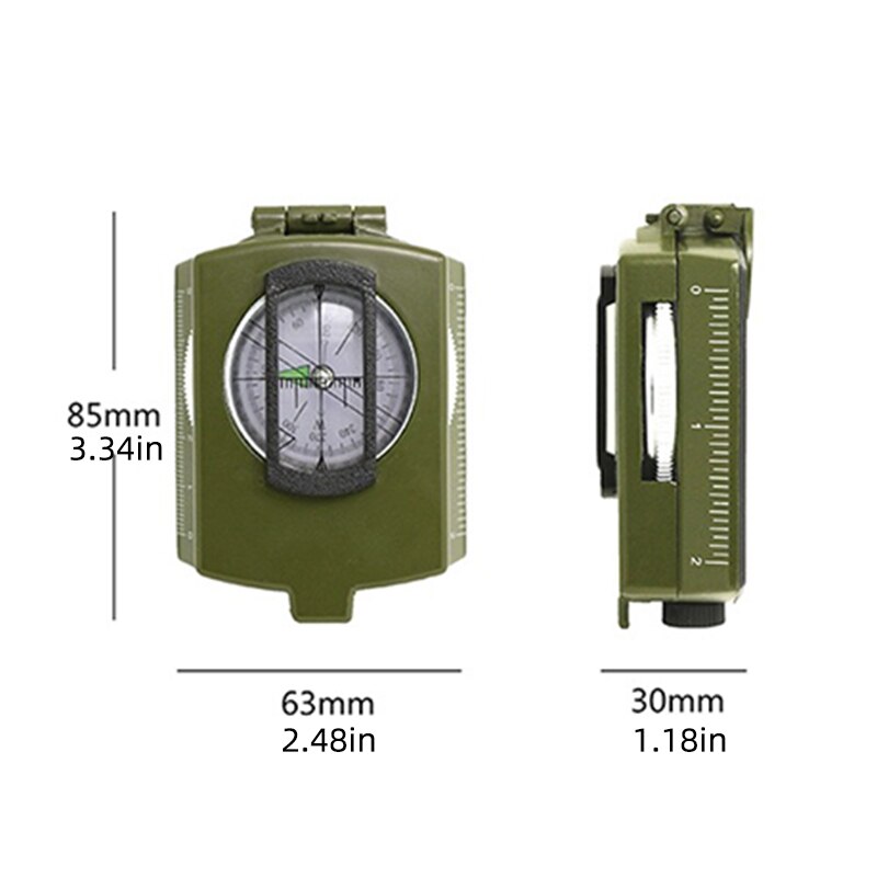 Waterproof High Precision Compass - Glow in the Dark