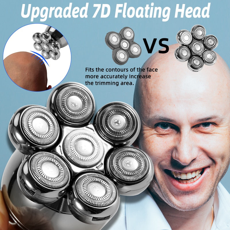 7D Floating Head Rechargeable Shaver
