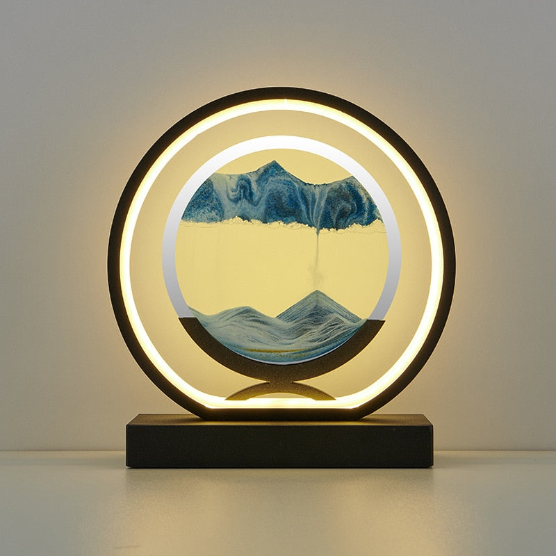 LED Quicksand Hourglass Decoration & Lamp