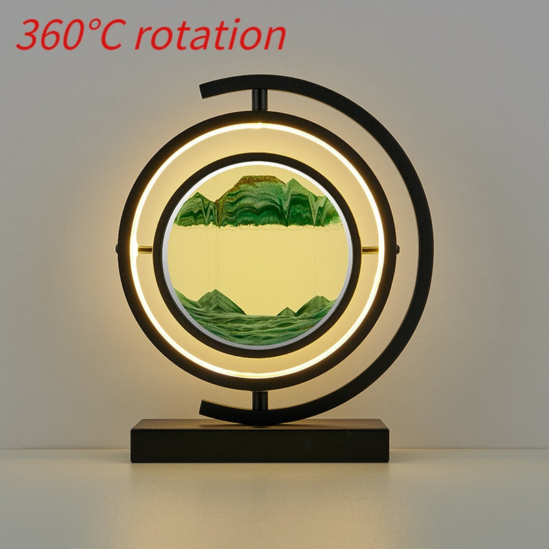 LED Quicksand Hourglass Decoration & Lamp