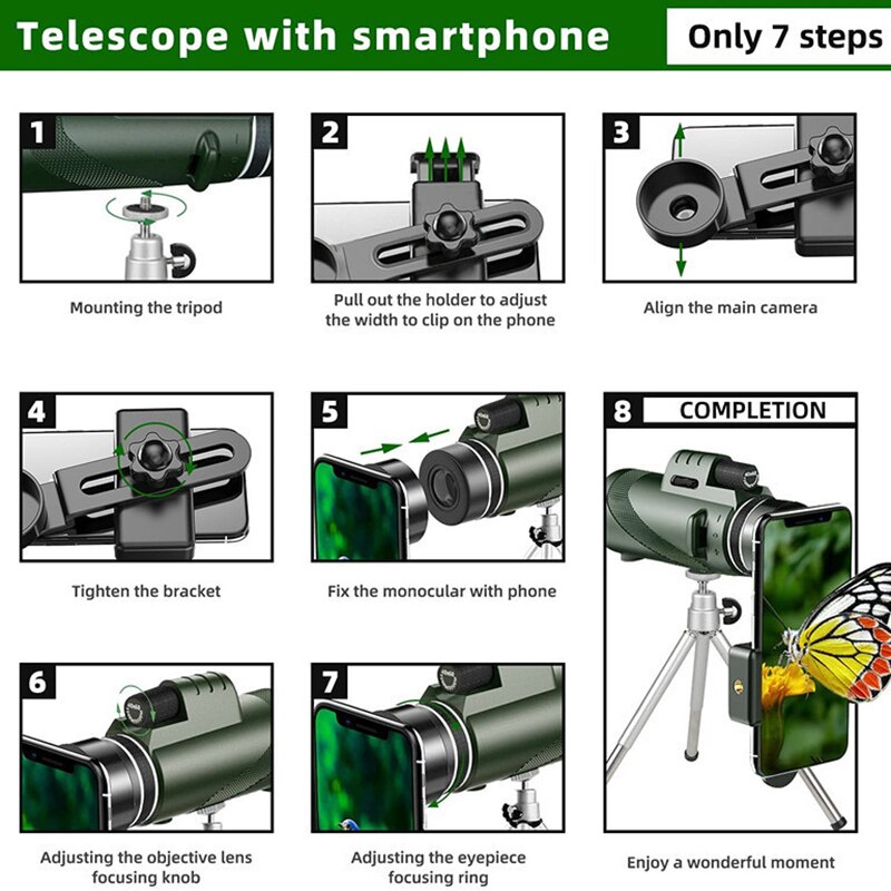 Portable Binocular with Phone Attachment Option