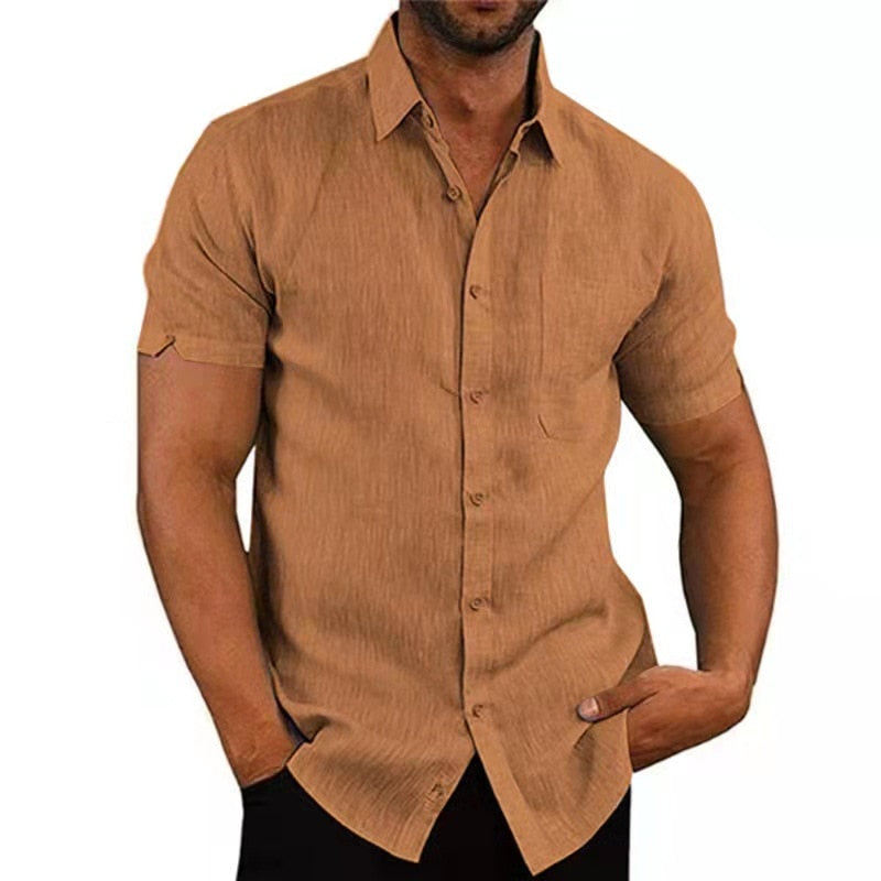 Modern Fit, Short Sleeved Shirt for Men