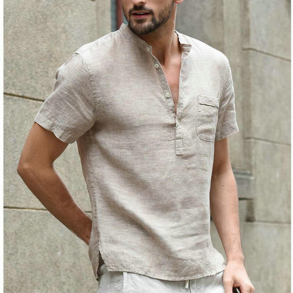 Long & Short Sleeved Linen Shirts for Men