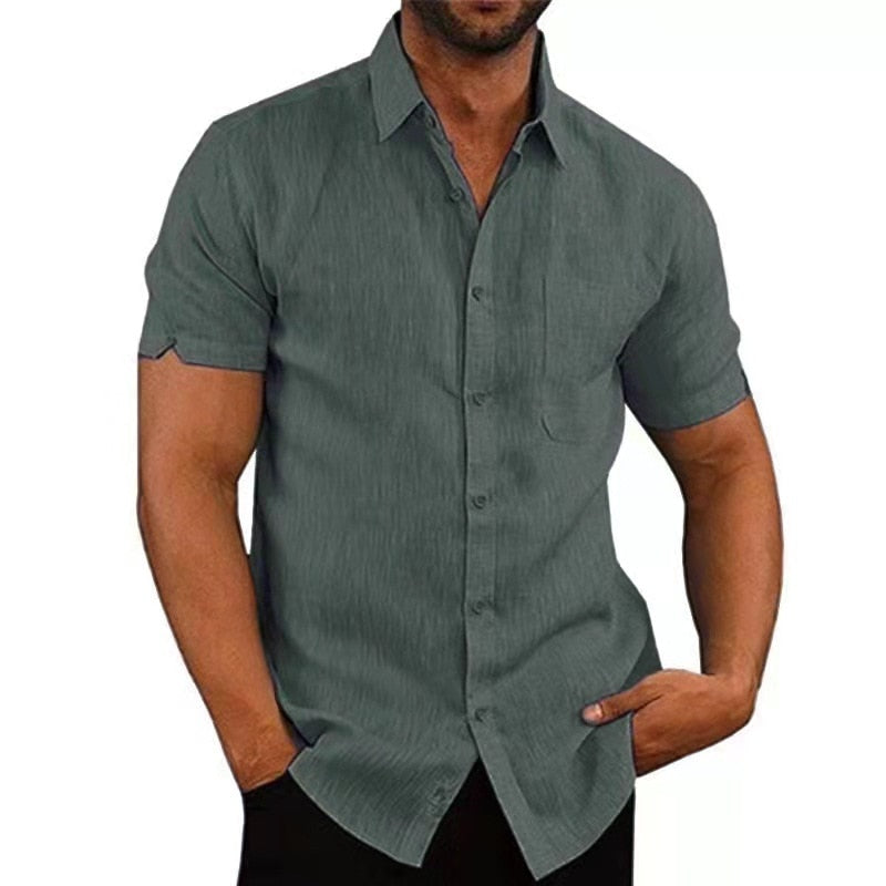 Modern Fit, Short Sleeved Shirt for Men