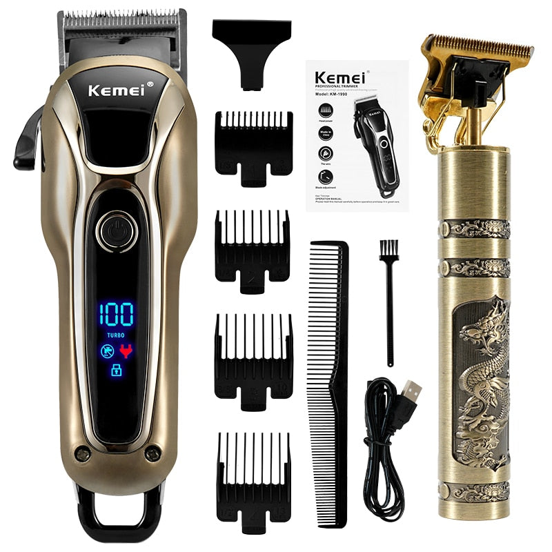 Hair Clipper, Beard Trimmer & Cordless Electric Shaver Combo
