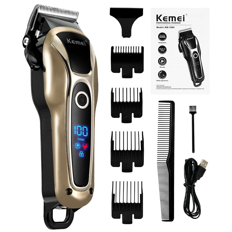 Hair Clipper, Beard Trimmer & Cordless Electric Shaver Combo